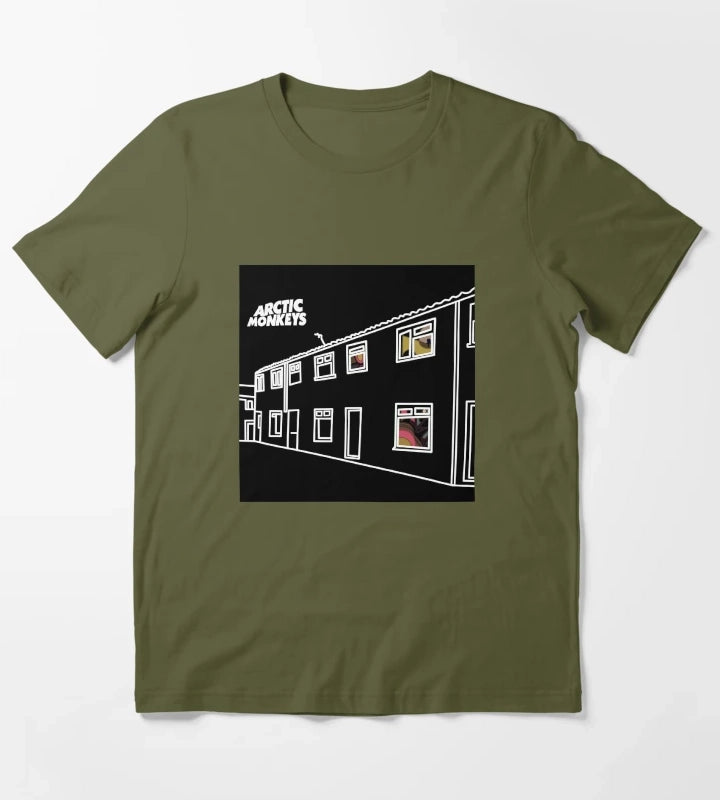 favourite worst nightmare arctic monkeys black T-Shirt Olive Green