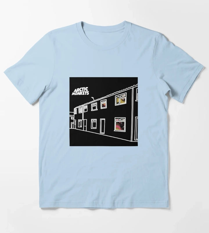 favourite worst nightmare arctic monkeys black T-Shirt Sky Blue