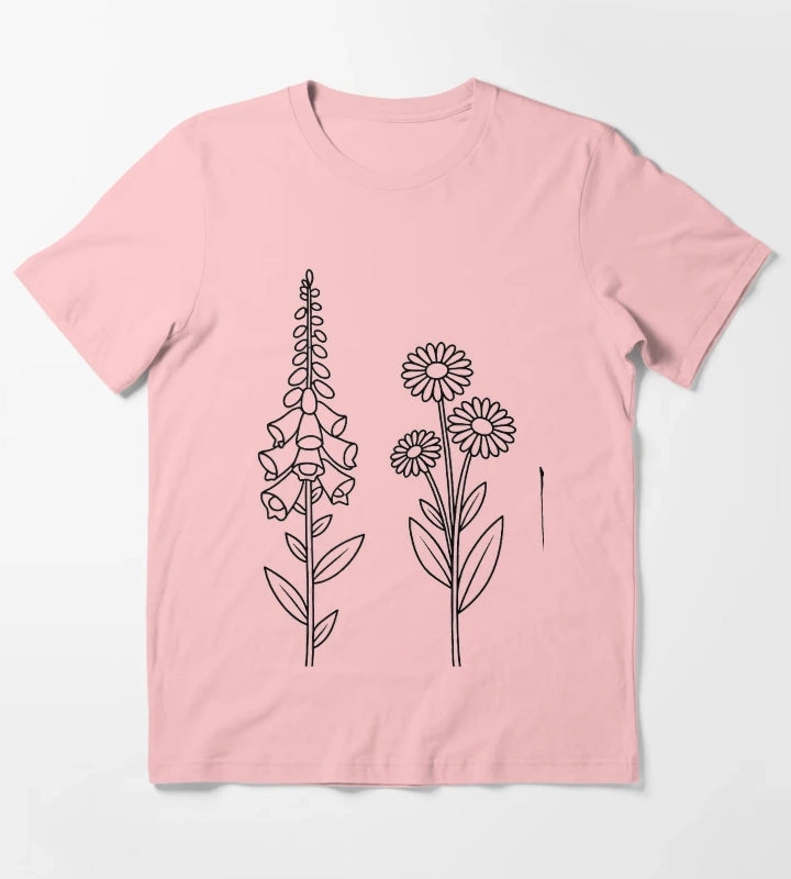 foxglove daisy tulip T-Shirt Dark Grey