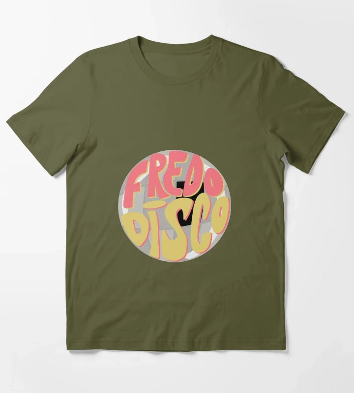 fredo disco disco ball T-Shirt Olive Green