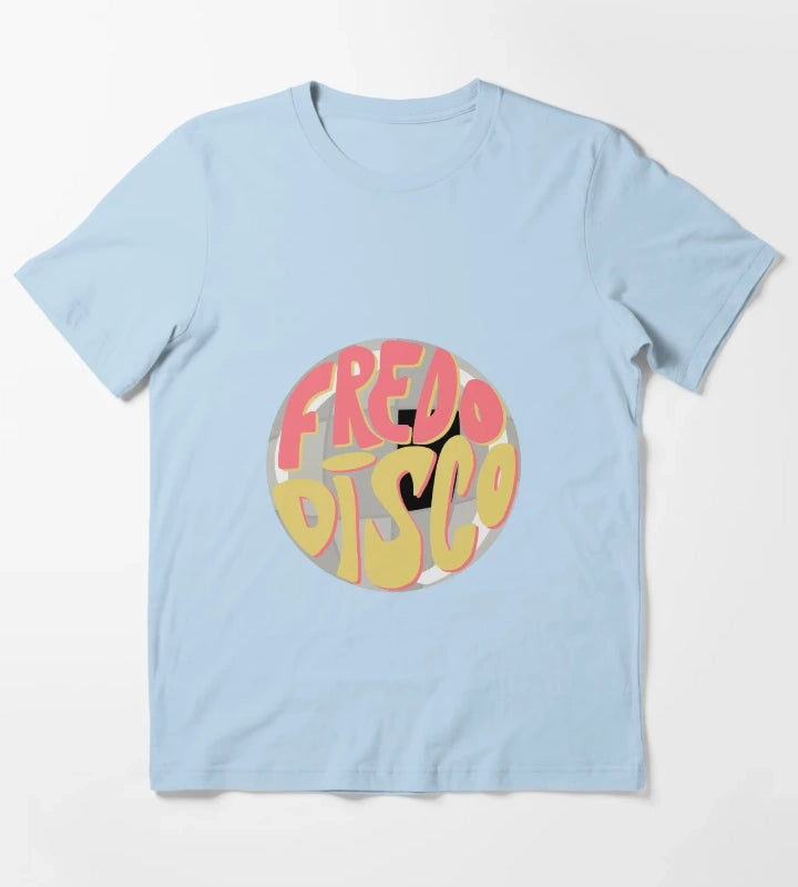 fredo disco disco ball T-Shirt Sky Blue