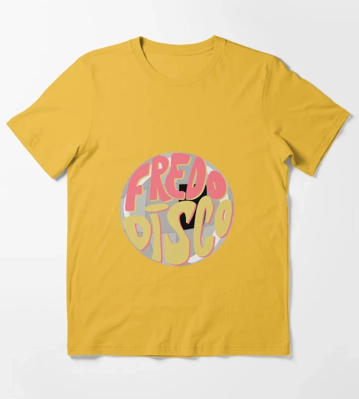 fredo disco disco ball T-Shirt Yellow