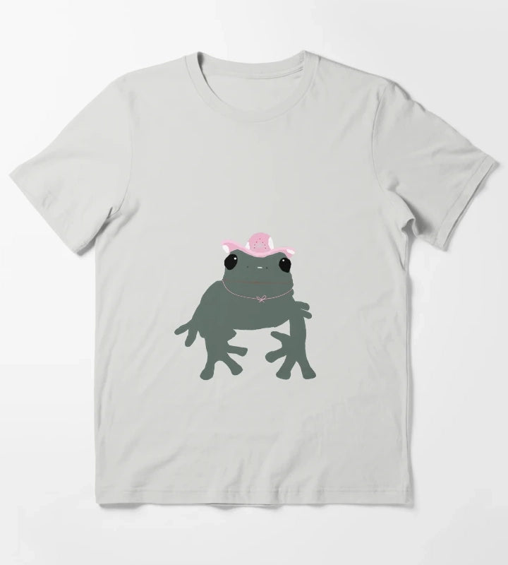 frog in a cowgirl hat T-Shirt Light Grey