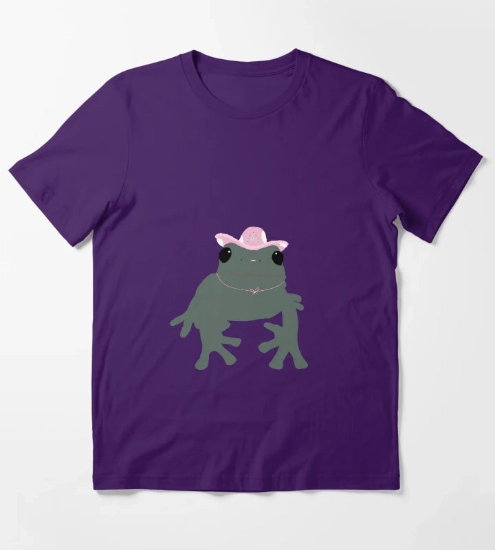 frog in a cowgirl hat T-Shirt Purple