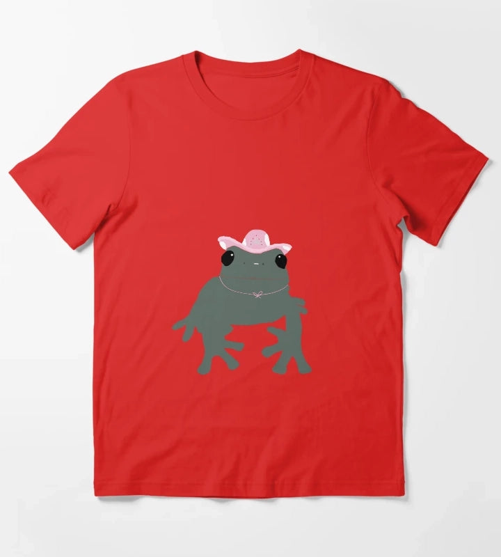 frog in a cowgirl hat T-Shirt Red
