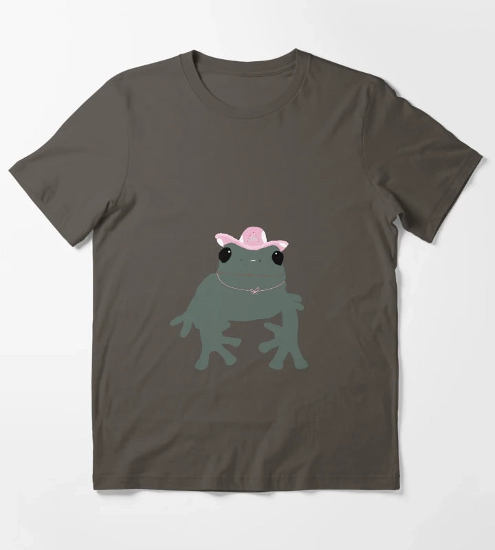 frog in a cowgirl hat T-Shirt Dark Grey