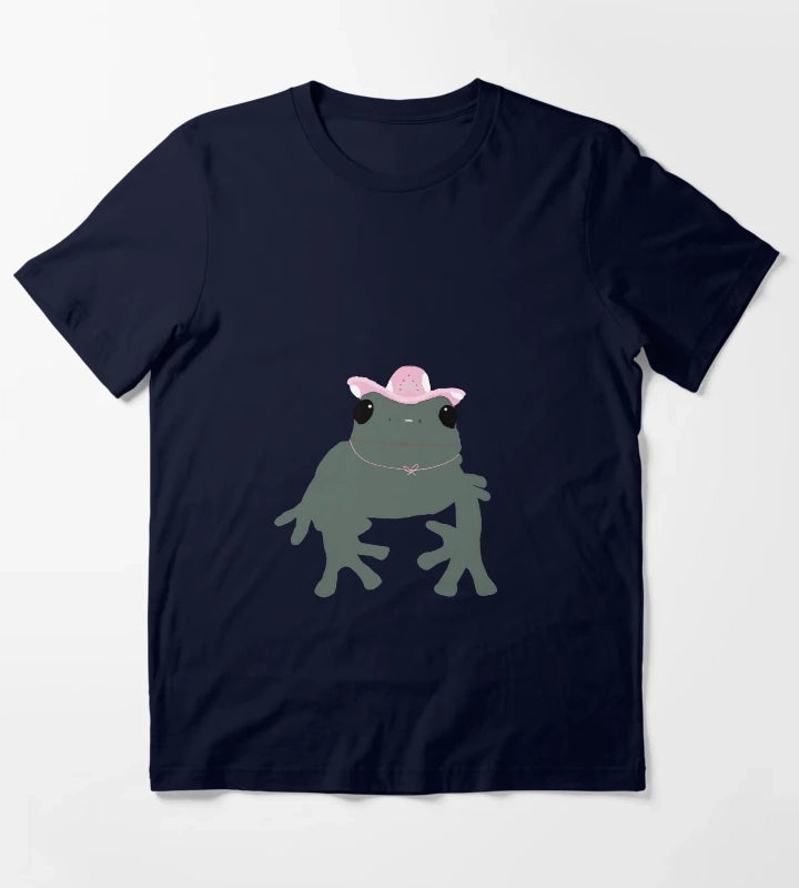frog in a cowgirl hat T-Shirt Navy