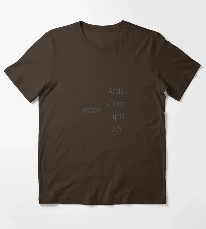 from anticorruption T-Shirt Brown