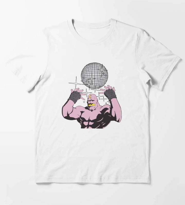 fullmetal alchemist Armstrong Disco T-Shirt White