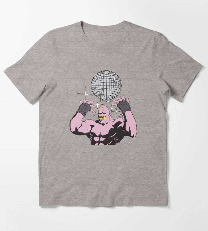 fullmetal alchemist Armstrong Disco T-Shirt Heather Grey