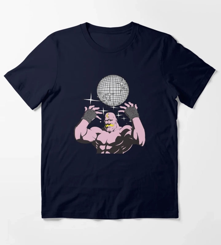 fullmetal alchemist Armstrong Disco T-Shirt Navy