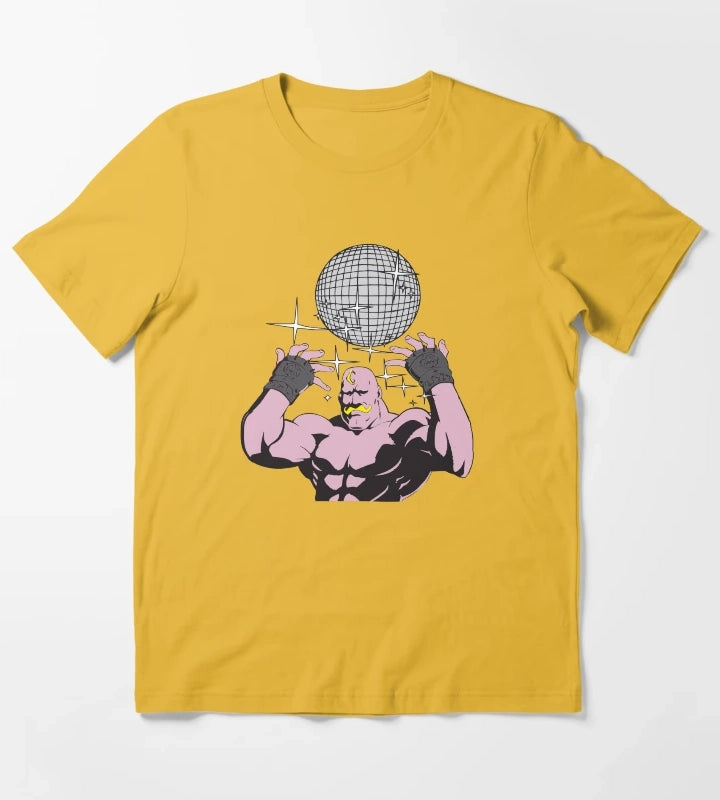 fullmetal alchemist Armstrong Disco T-Shirt Yellow