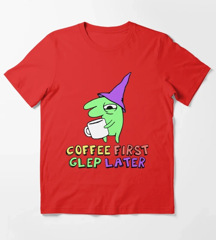 glep coffee smiling friends T-Shirt Red