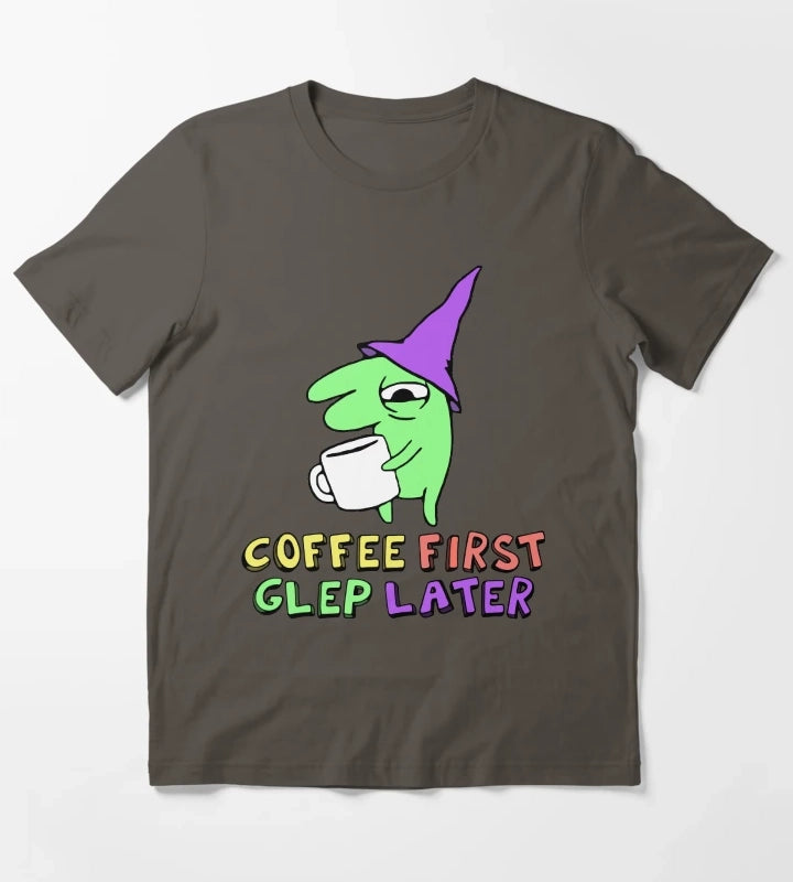 glep coffee smiling friends T-Shirt Dark Grey