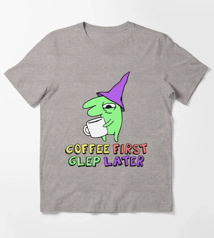 glep coffee smiling friends T-Shirt Heather Grey
