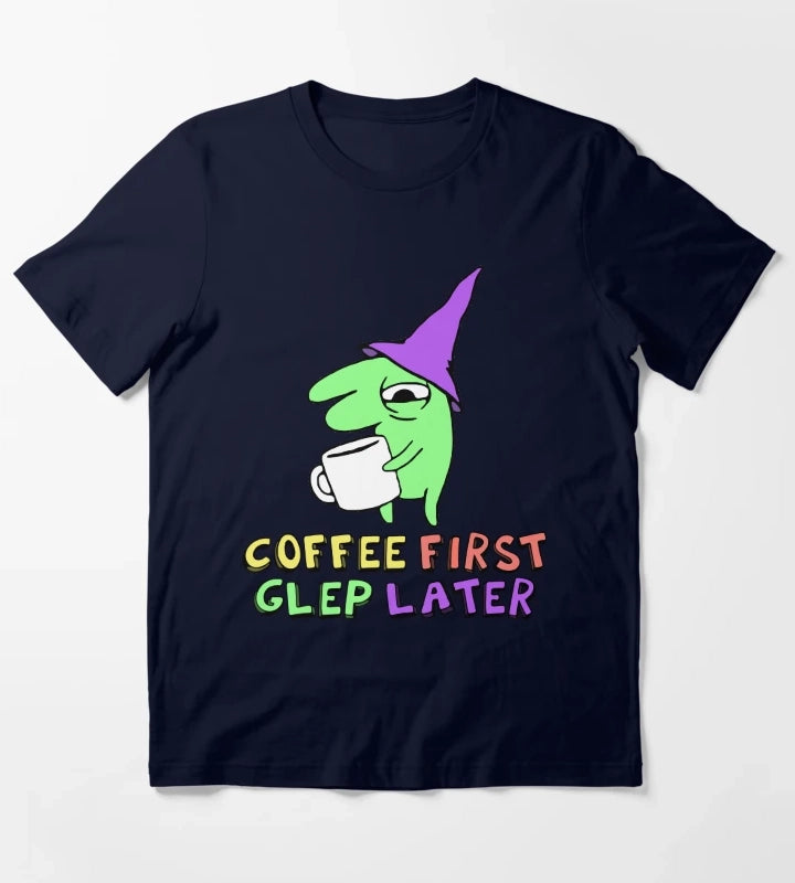 glep coffee smiling friends T-Shirt Navy
