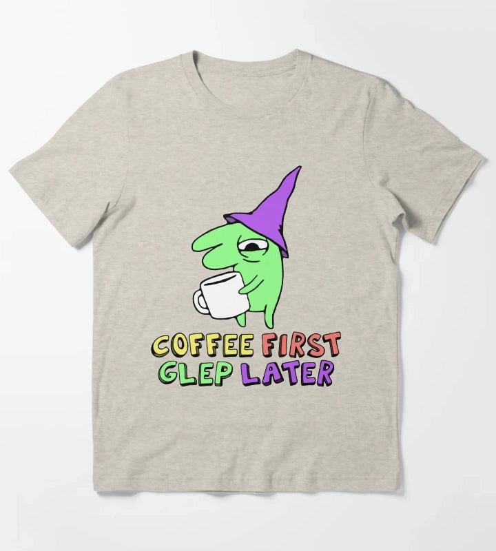 glep coffee smiling friends T-Shirt Cream