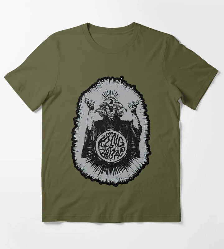 goat head cult T-Shirt Olive Green