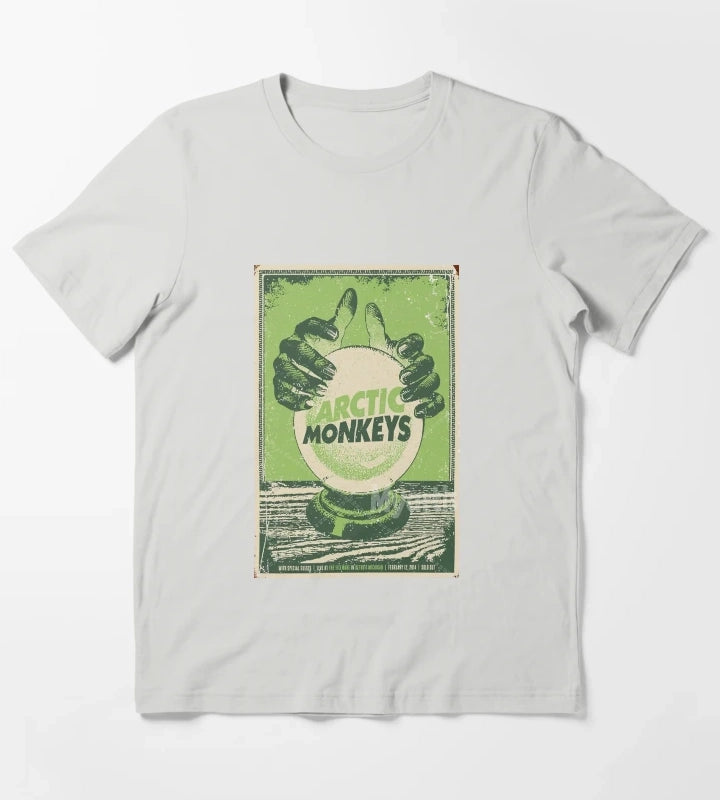 green ball very Classic Monkeys Poster T-Shirt Light Grey