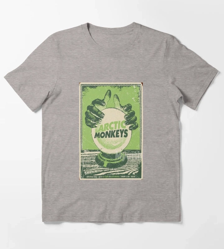 green ball very Classic Monkeys Poster T-Shirt Heather Grey