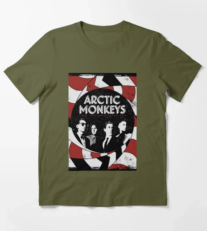 grunge indie rock 505 T-Shirt Olive Green