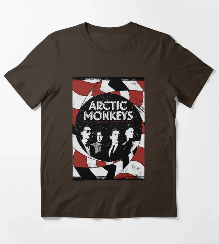 grunge indie rock 505 T-Shirt Brown