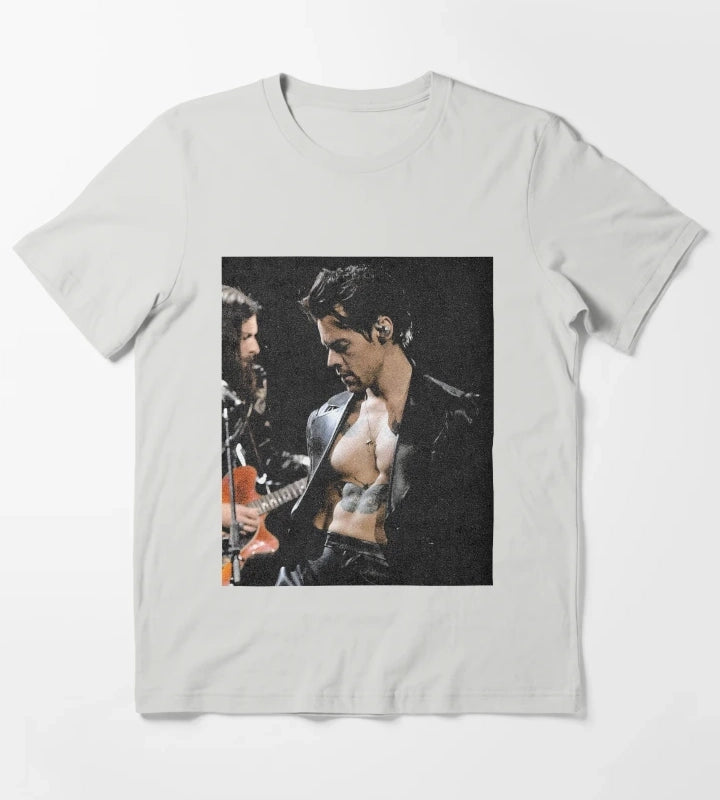 harry styles T-Shirt Light Grey