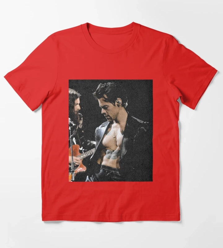 harry styles T-Shirt Red