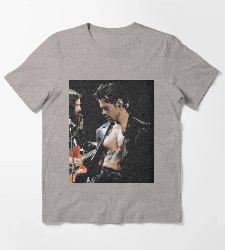 harry styles T-Shirt Heather Grey