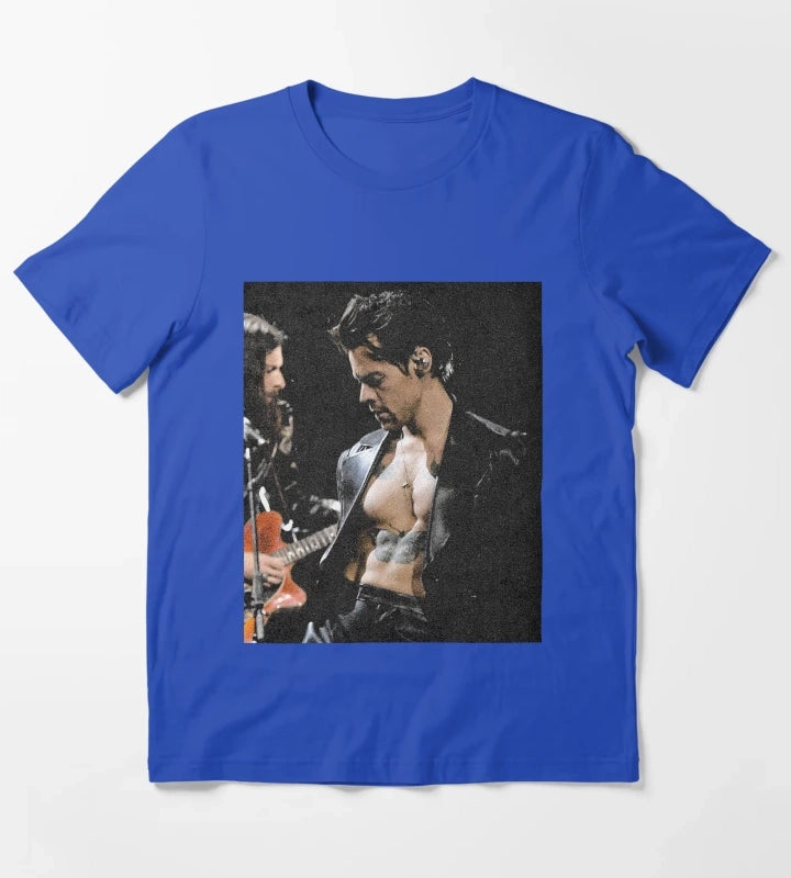 harry styles T-Shirt Blue