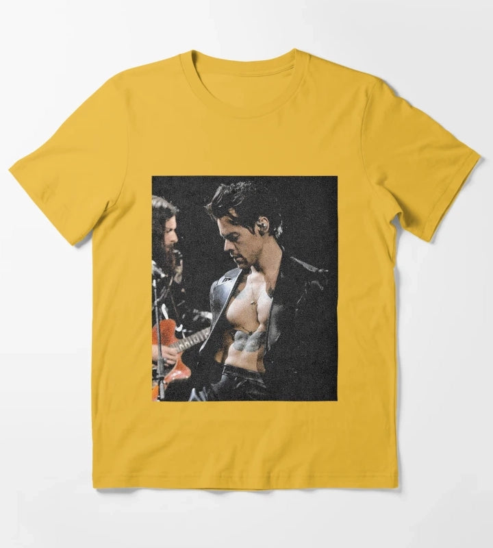 harry styles T-Shirt Yellow