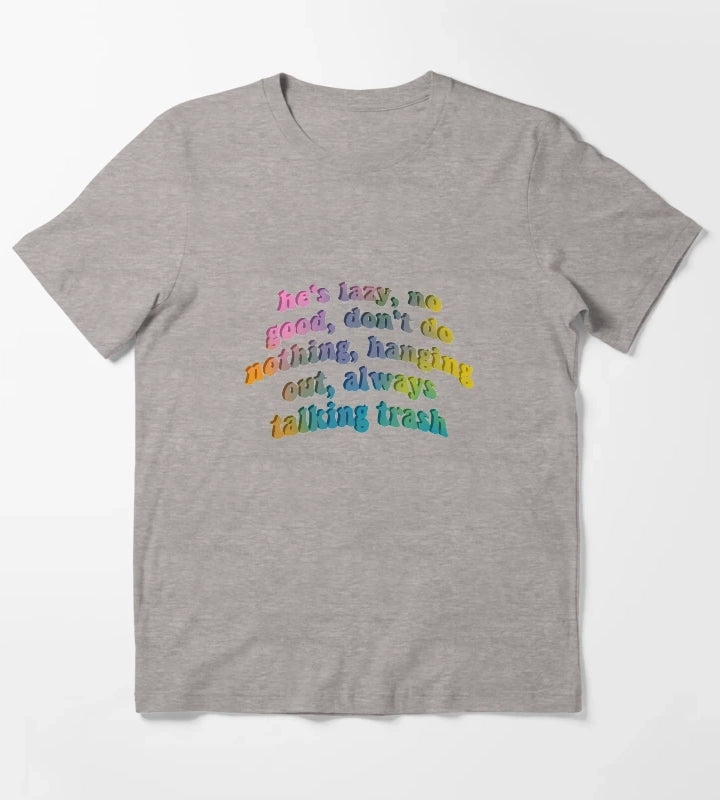 hes lazy no good dont do nothing zane and heath fight T-Shirt Heather Grey