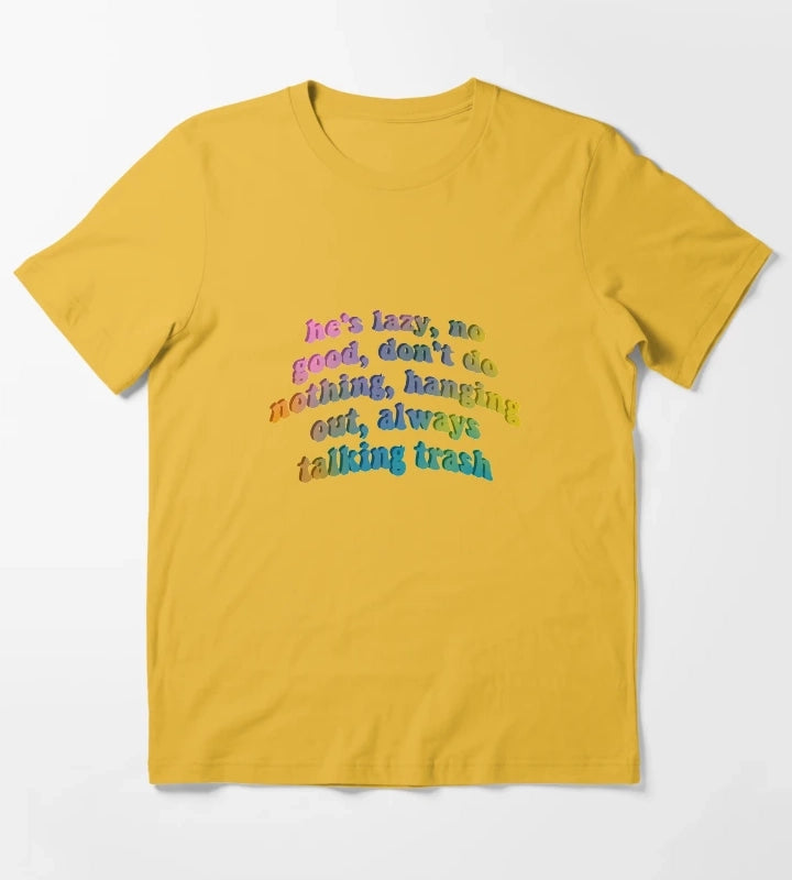 hes lazy no good dont do nothing zane and heath fight T-Shirt Yellow