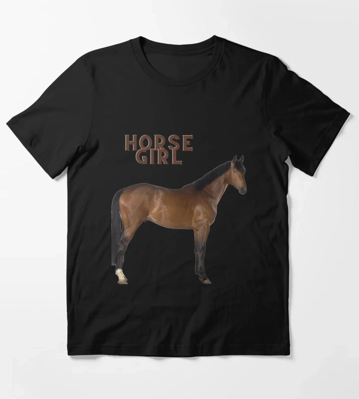 horse girl meme art T-Shirt