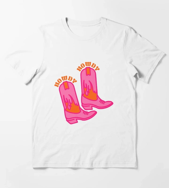 howdy boots T-Shirt White
