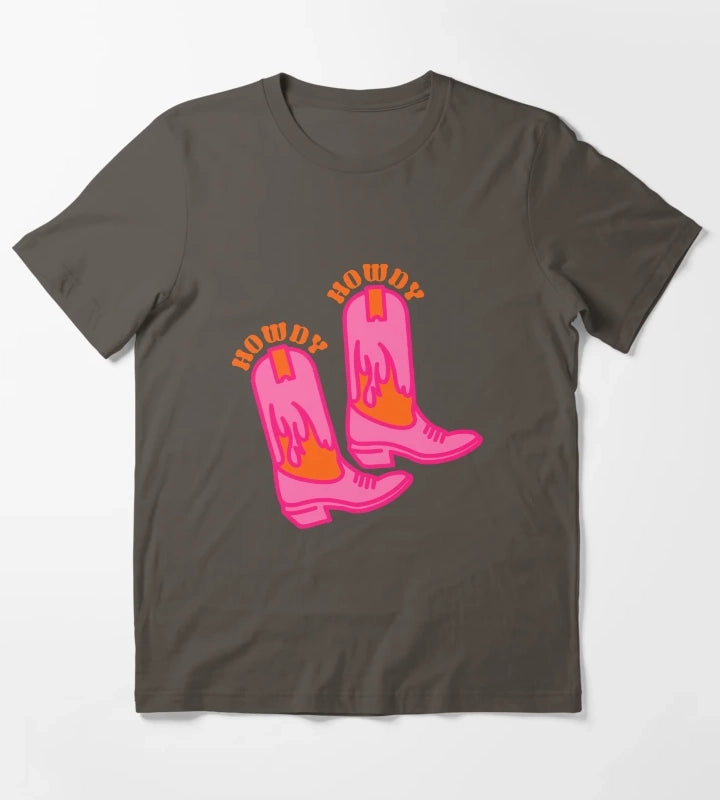 howdy boots T-Shirt Dark Grey