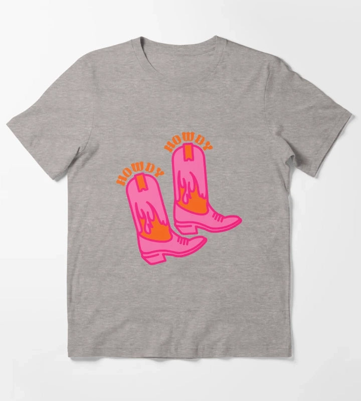 howdy boots T-Shirt Heather Grey