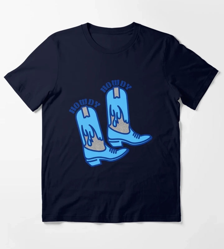howdy boots blue T-Shirt Navy