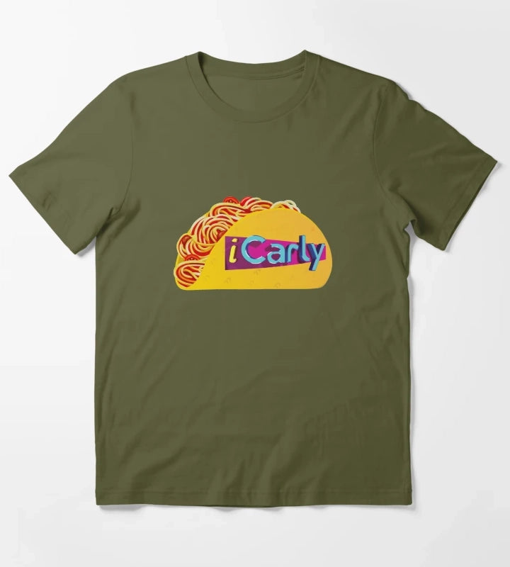 iCarly Spaghetti Taco T-Shirt Olive Green