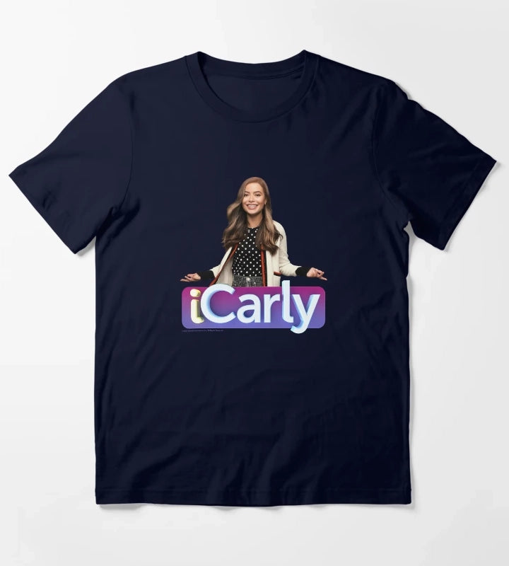 iCarly Title Logo And Photo T-Shirt Navy