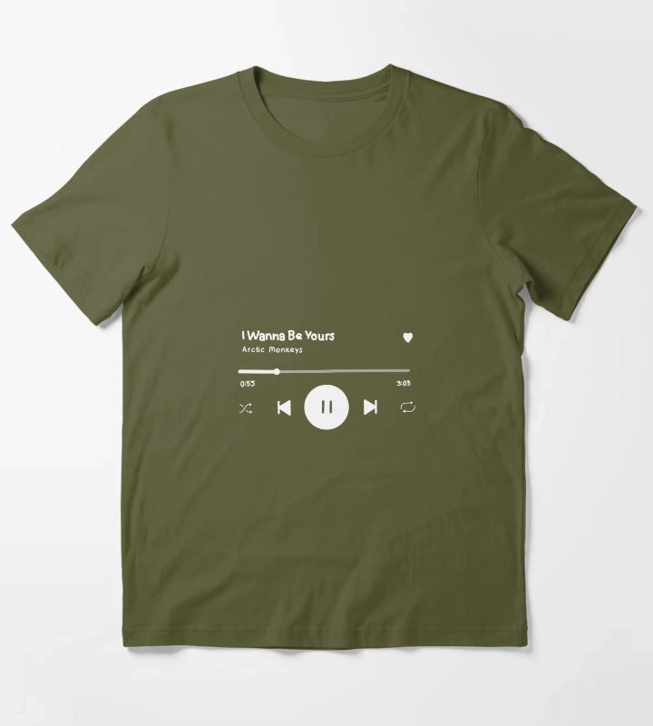 i wanna be yours arctic monkeys T-Shirt Olive Green