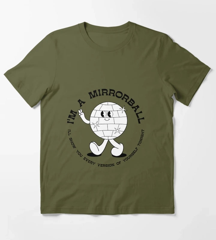 im a disco ball T-Shirt Olive Green