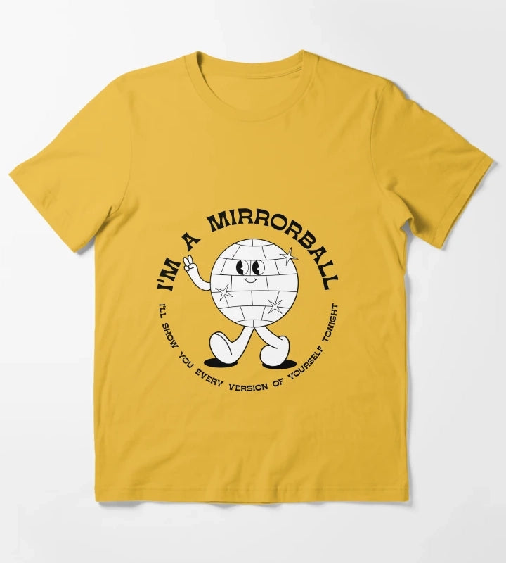 im a disco ball T-Shirt Yellow