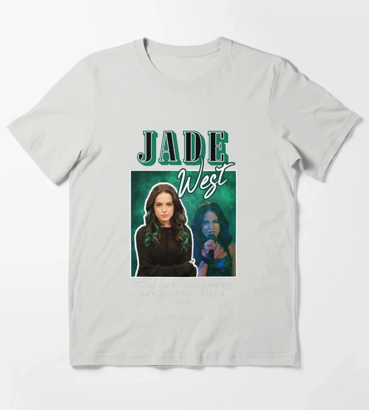 jade west 2000s aesthetic T-Shirt Light Grey