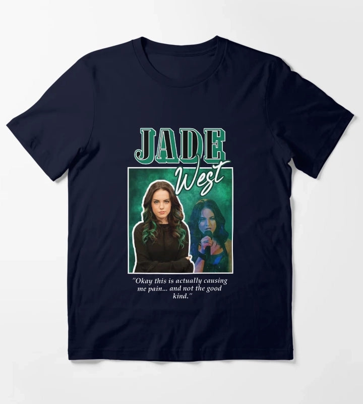 jade west 2000s aesthetic T-Shirt Navy