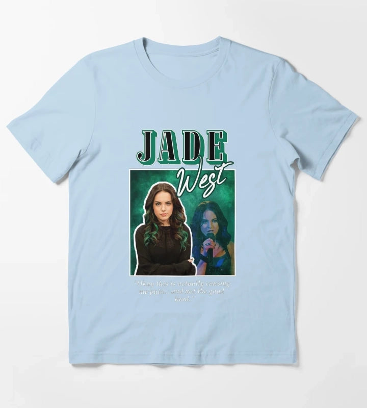 jade west 2000s aesthetic T-Shirt Sky Blue