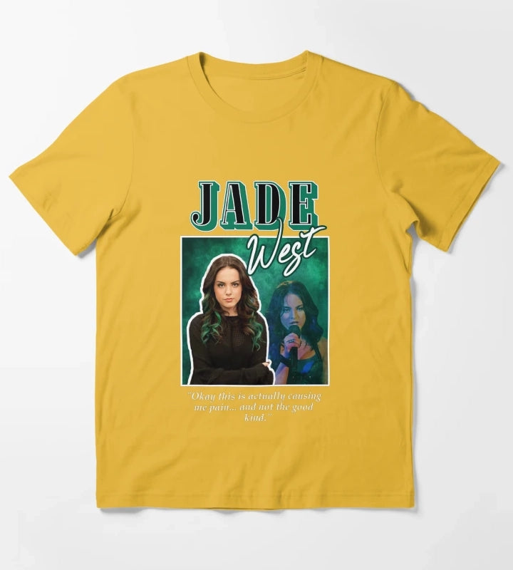 jade west 2000s aesthetic T-Shirt Yellow