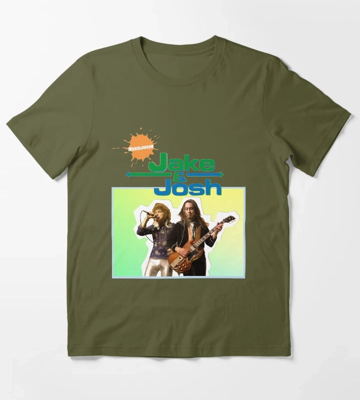 jake and josh T-Shirt Olive Green