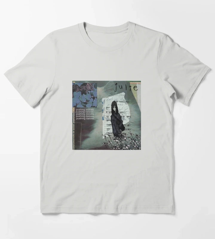 julie pushing daisies Album Cover T-Shirt Light Grey