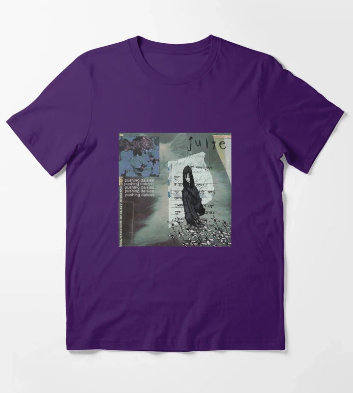 julie pushing daisies Album Cover T-Shirt Purple